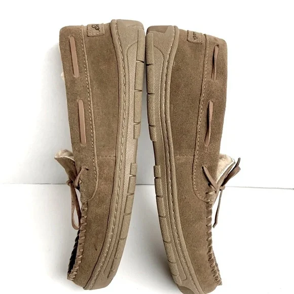 ⭐️NEW‼️ EDDIE BAUER WOODLAND SUEDE MOCCASIN COMFY SLIPON SLIPPER STYLE SHOE NWOT - Picture 9 of 16